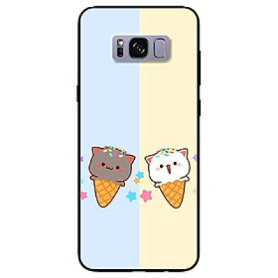 Ốp lưng dành cho Samsung S8 - S8 Plus - S9 Plus mẫu Couple Kem