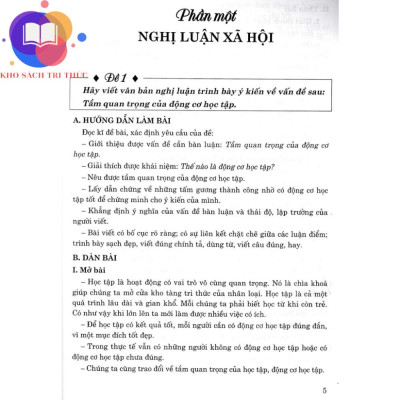 Sách - dàn bài làm văn 10 (dùng chung cho các bộ SGK hiện hành)