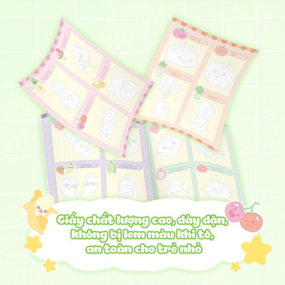 Sách - Tập Vẽ Theo Nét - Khu Vườn Rau Củ - Megabook