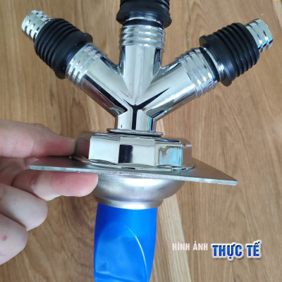 Bộ thoát nước máy giặt, thoát nước thải, nước thoát sàn nhà tắm, vệ sinh kiêm chống mùi hôi, ngăn côn trùng trào ngược – Bộ chia 3, MIHOCO 312