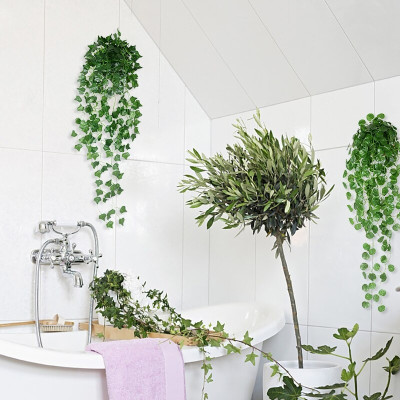 Dây leo dưa hấu giả PVC - dài 85cm - không kèm giỏ - Cây giả, hoa lụa Decor trang trí nhà cửa