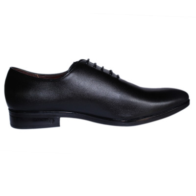 Giày tây nam Huy Hoàng cột dây màu đen HT7501