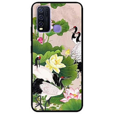 Ốp lưng dành cho Vivo Y30 - Y30i - Y50 mẫu Sen Và Hạc