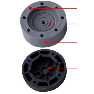 Bộ 4 Chân Đế Kê Máy Giặt, Máy Sấy, Bàn Ghế - Giao Màu Ngẫu Nhiên - Loại Tốt