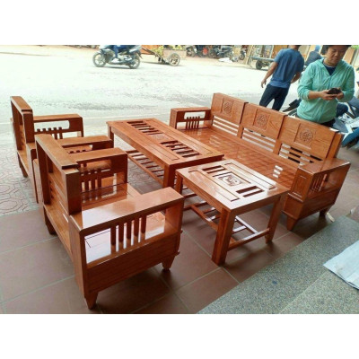 Bộ ghế phòng khách làn bằng gỗ sồi hoàn toàn