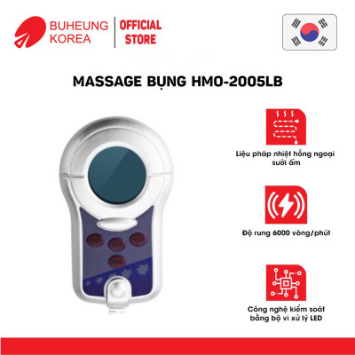 Massage bụng nhiệt hồng ngoại Buheung HMO-2005LB, độ rung 6000 vòng/phút, bảo hành chính hãng 12 tháng