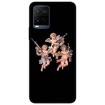 Ốp lưng dành cho Vivo Y21 - Vivo Y21s mẫu Thiên Thần Đen