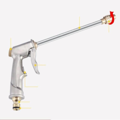  Bộ dây vòi xịt nước rửa xe,tưới cây .tăng áp 3 lần,loại 3m,5m 206701-2đầu đồng,cút,nối đồng+ tặng túi đựng bút