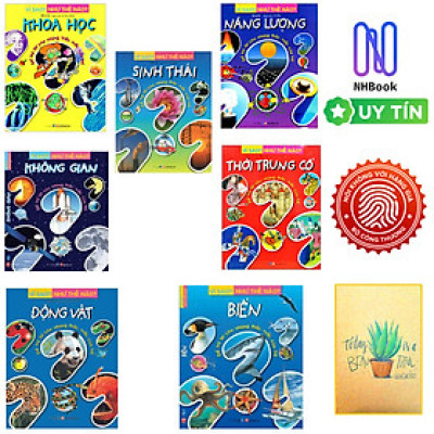 Combo  Sách Thiếu Nhi ( Bộ 7 cuốn) Vì sao? Như Thế nào :Khoa học+ Năng lượng+ Sinh Thái+ Không gian+ Thời trung cố+ Động vật Và Biển( Tặng kèm sổ tay xương rồng )