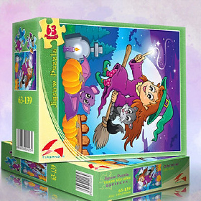 Tranh xếp hình Tia Sáng Cô phù thủy nhỏ ( 63 mảnh)