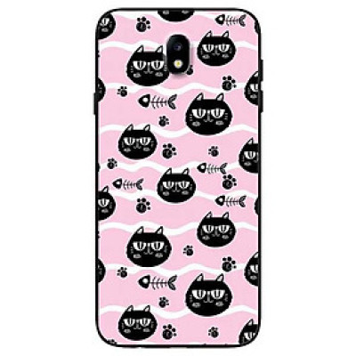 Ốp lưng dành cho Samsung J3 Pro - J7 Pro - J5 Prime - J7 Prime mẫu Mèo Đen Và Xương Cá
