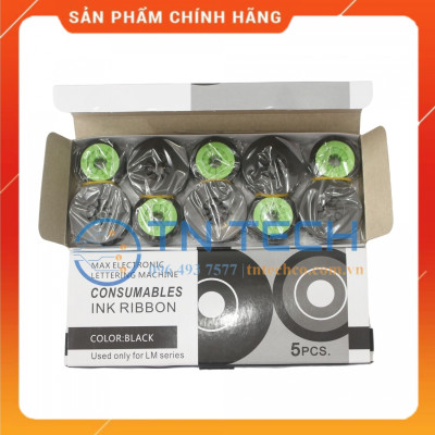 Ruy băng mực MAX PT-IR300B - 12MM x 50M - Dùng cho máy in ống lồng MAX [Hàng nhập khẩu]