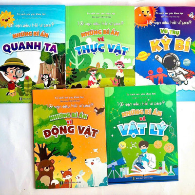 Sách- Combo 5 cuốn Sách 10 Vạn Câu Hỏi Vì Sao - Tủ sách Em yêu Khoa học (Phiên bản mới nhất)