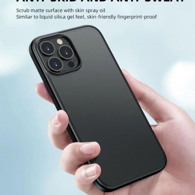 Ốp lưng nhám chống sốc viền silicon cho iPhone 14 Pro Max (6.7 inch) hiệu X-Level Frosted Sand Case mặt lưng nhám mờ, gờ bảo vệ Camera - hàng nhập khẩu
