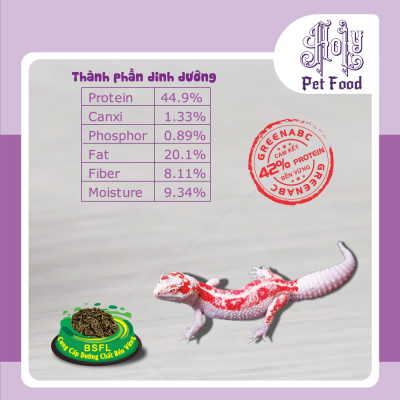 Thức ăn BÒ SÁT Bổ sung dinh dưỡng - Giàu Protein, Canxi, Lipid - hộp 200g