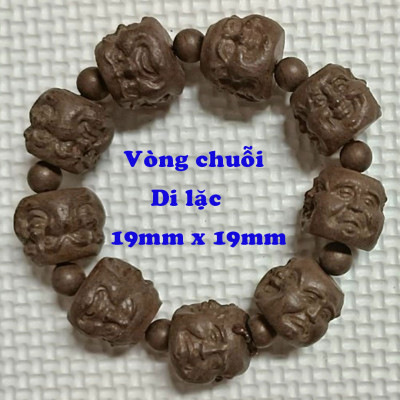 Vòng chuỗi đeo tay Phật Di lắc gỗ đàn hương (size lớn), vòng tay phong thuỷ, vòng tay chuỗi hạt