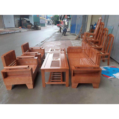 Bộ ghế phòng khách làn bằng gỗ sồi hoàn toàn