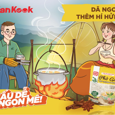 Nước Cốt Cô Đặc Vị Phở Gà KanKook Gói 210g Nấu/Trộn Ăn Liền Gia Vị Hoàn Chỉnh Chuẩn Vị Phở Sài Gòn