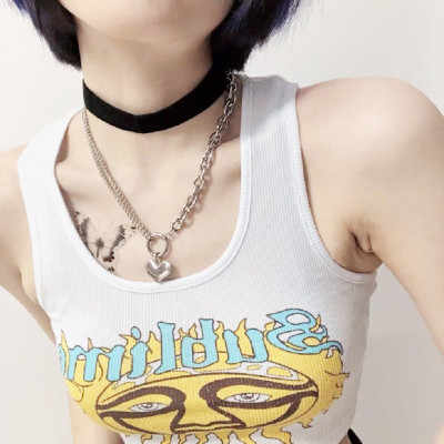 Vòng cổ nam nữ kim loại cá tính fashion trend hot 