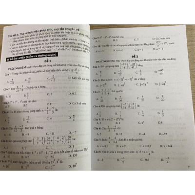 Sách - Đề kiểm tra Toán 7