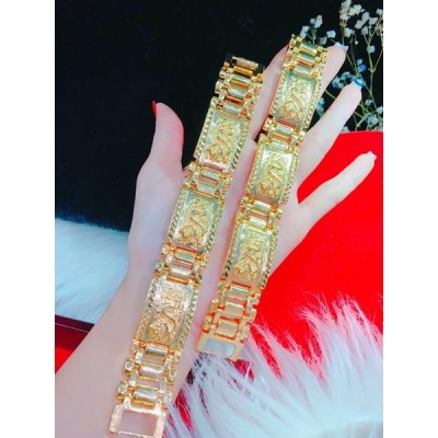 Lắc tay nam rồng dát vàng 18 mẫu mới về