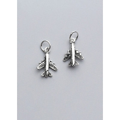 Combo 2 cái charm bạc máy bay treo - Ngọc Quý Gemstones
