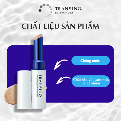 Kem che khuyết điểm hỗ trợ dưỡng trắng TRANSINO Whitening UV Concealer