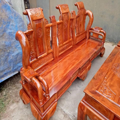 Bộ Bàn Ghế Tần Thủy Hoàng Gỗ Xà Cừ