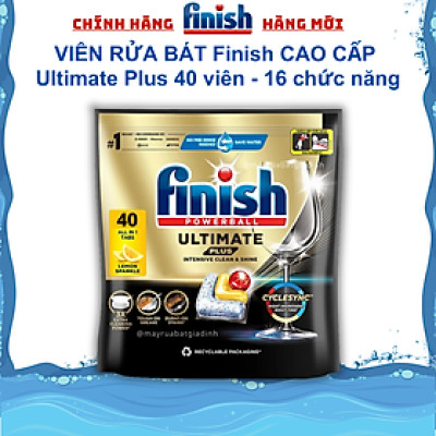 Viên rửa bát Finish Quantum Ultimate - 51 viên / hộp