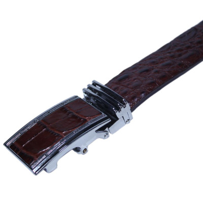 Thắt lưng nam da cá sấu Huy Hoàng 3,5P màu đen, nâu đất HJ4856-57-58-59 