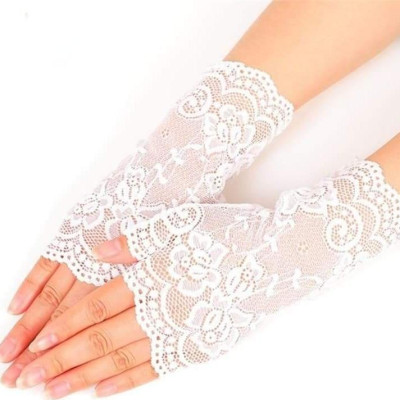 Găng tay Cô dâu và Dạ hội MS: 40620 (họa tiết ngẫu nhiên)