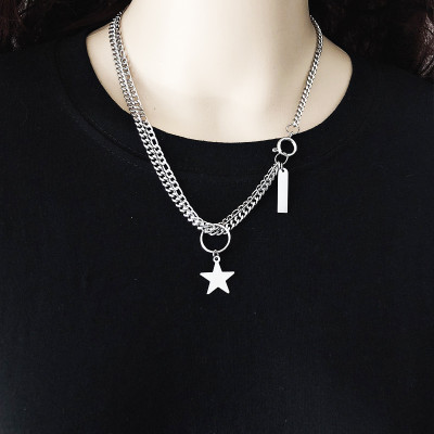 Dây chuyền vòng cổ mix thanh và ngôi sao