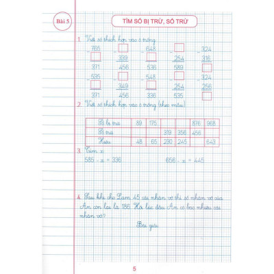 Sách - Vở Ô Li Bài Tập Toán Lớp 3 - Quyển 1 - Dùng Kèm SGK Chân Trời Sáng Tạo - Hồng Ân