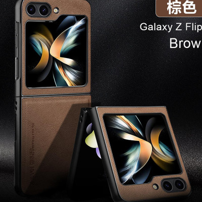 Ốp lưng da cho Samsung Galaxy Z Flip 7 / Z Flip 6 (Flip6) hiệu X-Level cao cấp - Hàng chính hãng