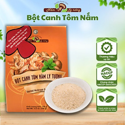 Combo 3 Gói Bột Canh Tôm Nấm Lý Tưởng 150g, Gia Vị Tôm Nấm, Chiết Suất Từ Tôm Và Nấm Tự Nhiên Phù Hợp Các Món Ăn