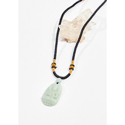 Mặt dây chuyền phật bản mệnh đá cẩm thạch phỉ thúy 3.6x2.3cm - Ngọc Quý Gemstones