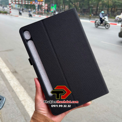 Bao da vải chống sốc cho Samsung Galaxy Tab S10+ Plus, Tab S9+ Plus, Tab S9 FE+ Plus, Tab S9, Tab S8, Tab S7 có 2 ngăn đựng thẻ tiện dụng - Hàng chính hãng