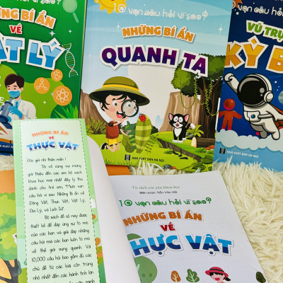 Sách- Combo 5 cuốn Sách 10 Vạn Câu Hỏi Vì Sao - Tủ sách Em yêu Khoa học (Phiên bản mới nhất)