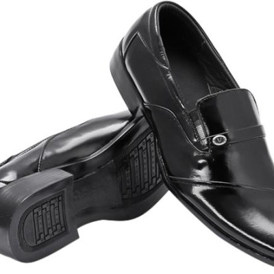 Giày Tây Nam Huy Hoàng HT7106 - Đen