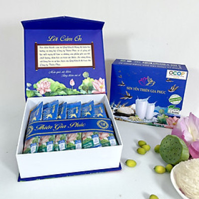 Sữa sen yến Thiên Gia Phúc 150g 10 gói (Hộp cứng)