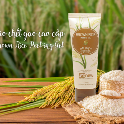 Gel tẩy tế bào chết chiết xuất từ Gạo cao cấp - BENEW Brown Rice Peeling Gel ( 120ml ) [ tặng kèm dây cột tóc - màu ngẫu nhiên ]
