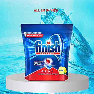 Túi 80 viên rửa chén Finish All In 1 Max Dishwasher Tablets Soda QT025453