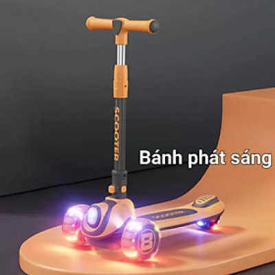 Xe Chòi Chân cho bé, Xe truợt Scooter cho bé 3 in 1, chính hãng, ba bánh phát sáng, có nhạc vui nhộn chịu lực đến 80kg