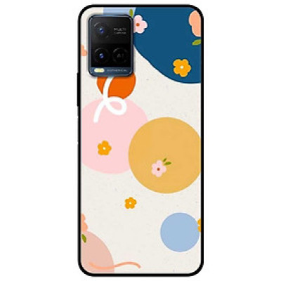 Ốp lưng dành cho Vivo Y21 - Vivo Y21s mẫu Hoa Vòng Tròn