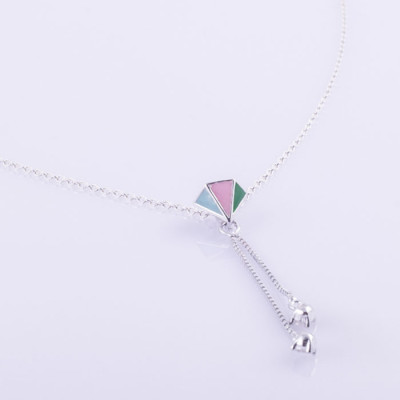 Dây chuyền bạc S925 Italia Bạc Xinh Huệ Ngân-Viên kim cương ZCP15006