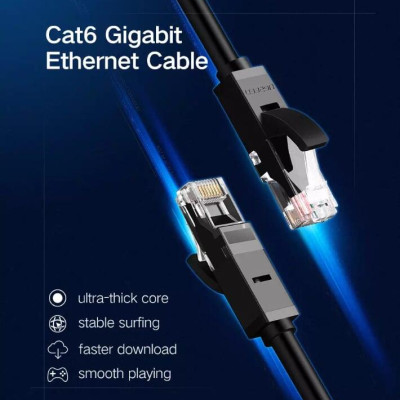 Ugreen UG20159NW102TK 1M màu Đen Cáp mạng LAN CAT6 UTP - HÀNG CHÍNH HÃNG