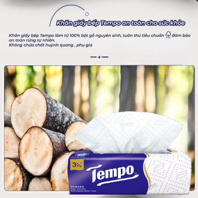 Lốc 3 Gói Khăn Giấy Bếp Rút Đa Năng