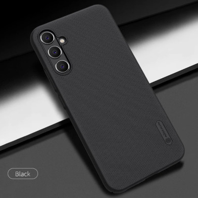 Ốp Lưng Sần chống sốc cho Samsung Galaxy A24 hiệu Nillkin Super Frosted Shield (Đính kèm giá đỡ hoặc miếng dán từ tính) - Hàng Chính Hãng