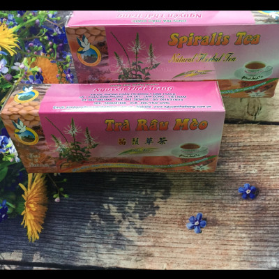 Trà Râu Mèo - Giúp Lợi Tiểu Trừ sỏi Thận  - Nguyên Thái Trang - Hộp  50 Túi Lọc X 2gr – Thảo Dược Thiên Nhiên - Tốt Cho Sức Khỏe