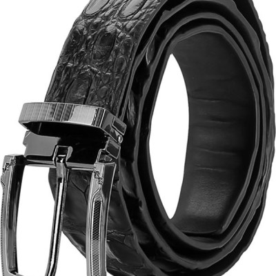 Thắt Lưng Nam Da Cá Sấu Gai Lưng Đầu Kim Huy Hoàng HT4727 - Đen